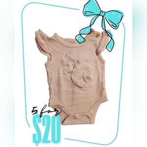Chick Pea Light Pink Butterfly Onesie